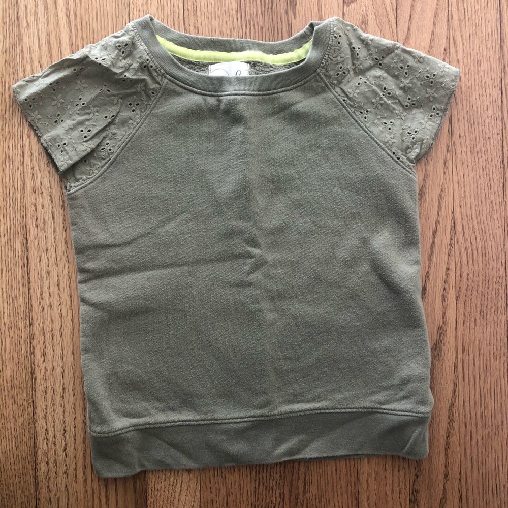 Peek short sleeve sweatshirt